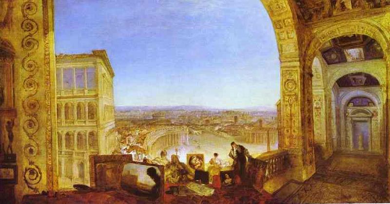 J.M.W. Turner Rome, from the Vatican, Raffaelle Accompanied by La Fornarina, Preparing His Pictures for the Decora France oil painting art